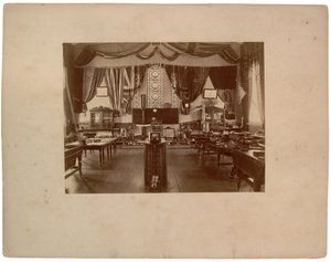 砲術モデルルーム、1870年頃（セピア写真） 作： American Photographer